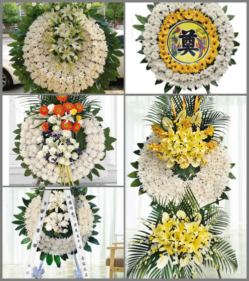 山西晋中灵石县南关镇李家庄村花圈速递